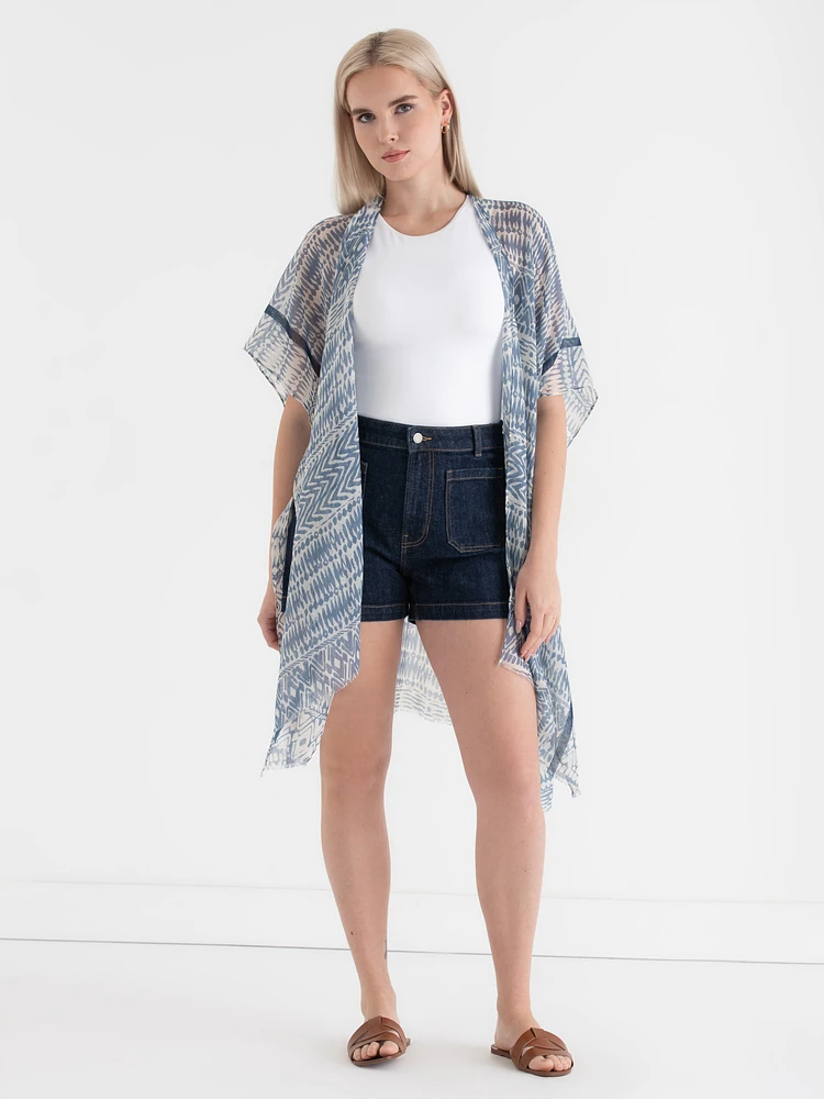 Boho Print Ruana