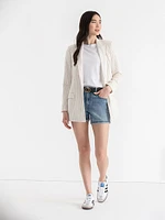 Relaxed Fit Linen Blazer