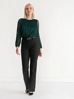 Tinsel Crewneck Blouse