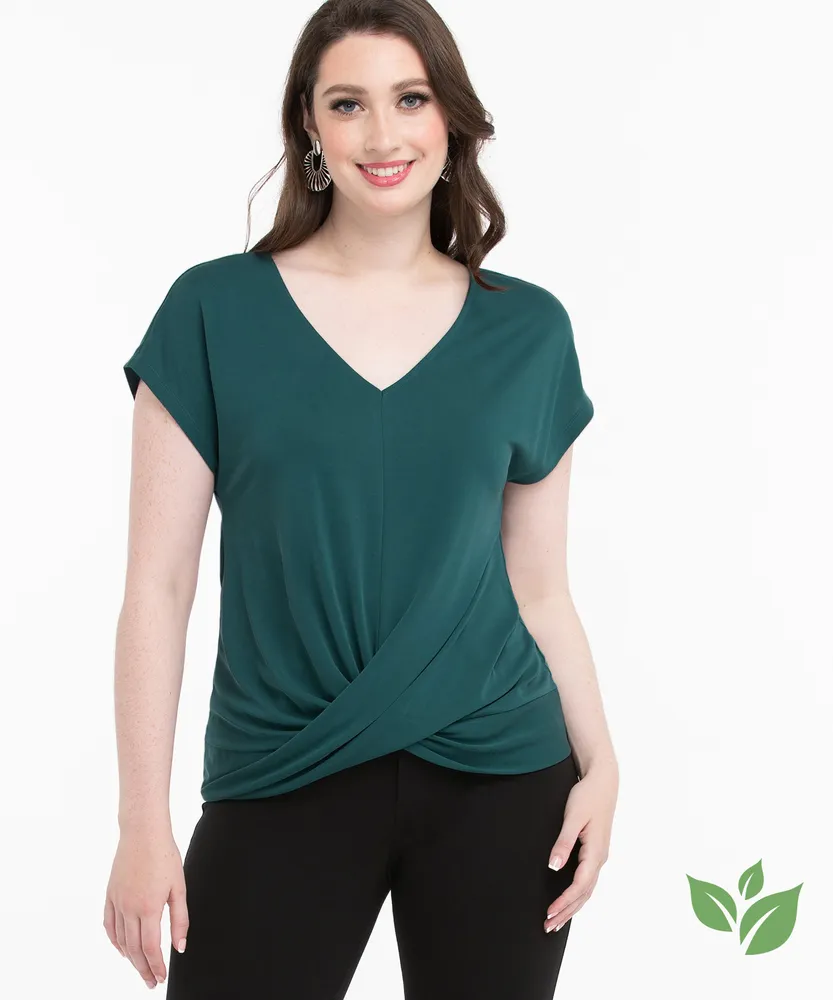 Eco-Friendly Twist Front Top