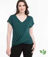 Eco-Friendly Twist Front Top