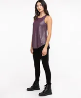 Sparkly Scoop Neck Tank Top