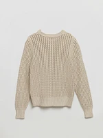 Long Sleeve Crochet Sweater