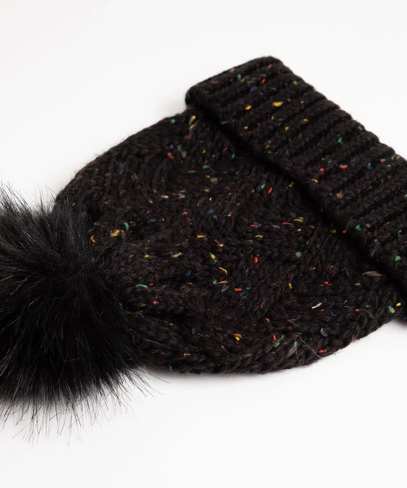 Confetti Speckle Pom Pom Hat