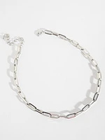 Silver Chain-Link Necklace