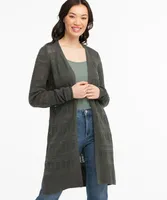 Pointelle Duster Cardigan