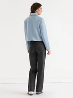 Cropped Felt Jacket