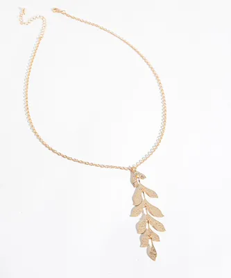 Gold Leaves Necklace