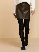 Mini Skirt Faux Leather