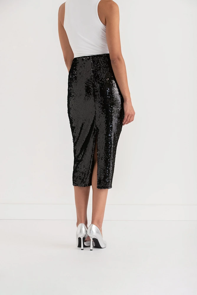 Sequin Midi Skirt