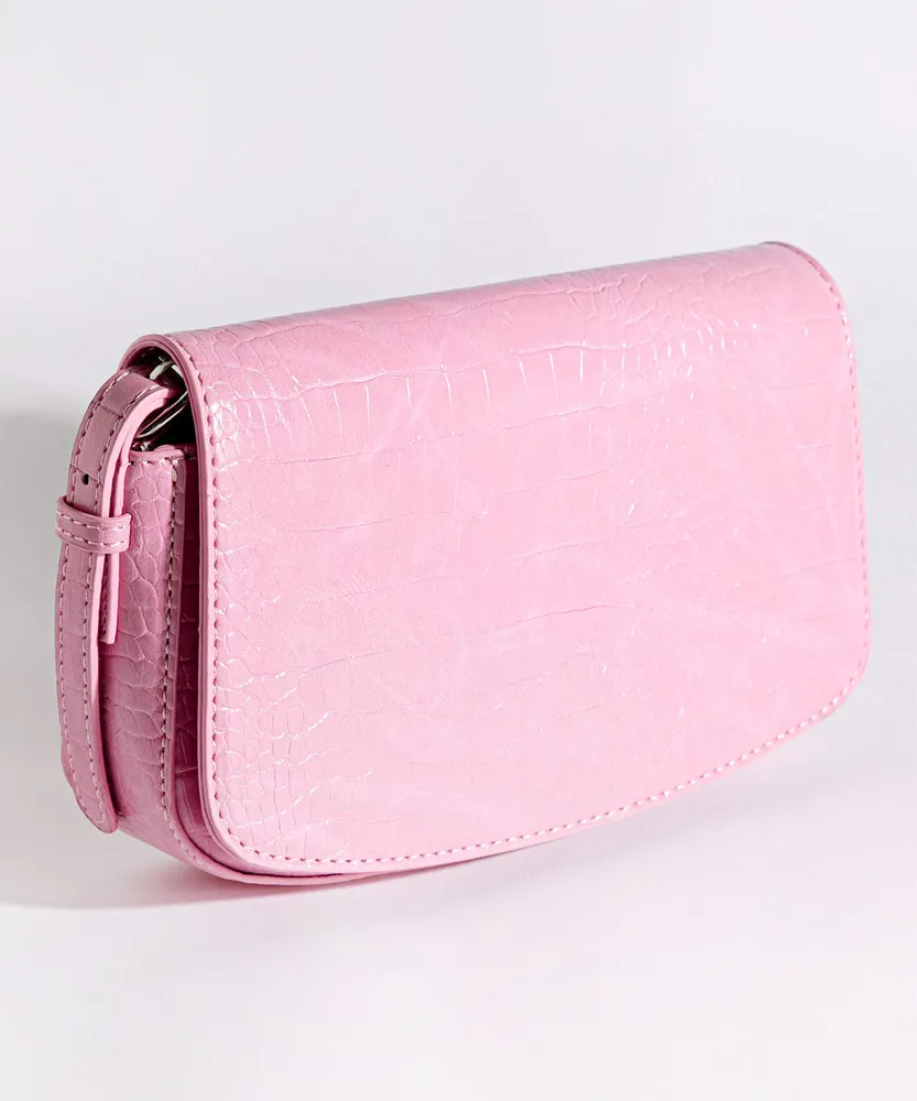 Croco Shoulder Bag