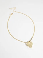 Heart Pendant Gold Necklace