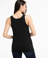Sleeveless Twist Front Hacci Top