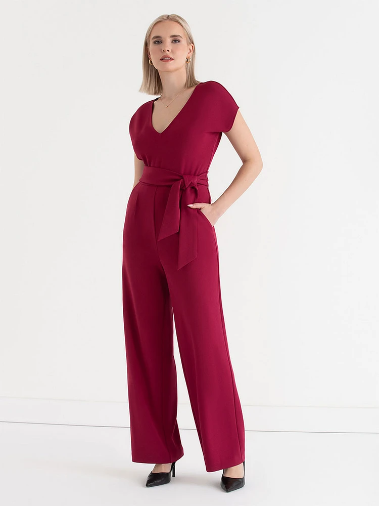 Venus Wide Leg Jumpsuit Iconic Crepe