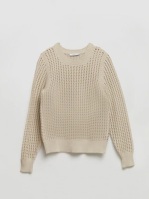 Long Sleeve Crochet Sweater