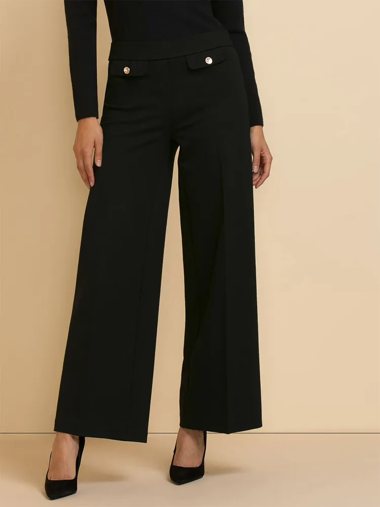 Ponte Wide Leg Pant