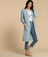 Open Ribbed Duster Cardigan