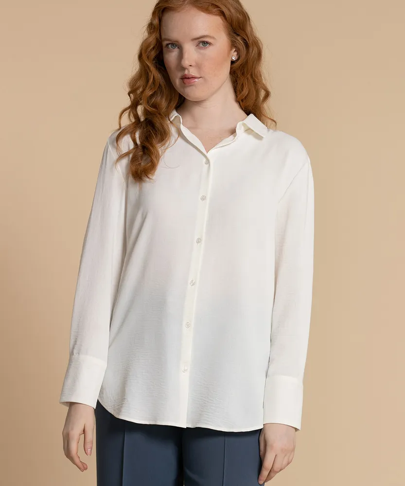 Long Sleeved Collared Shirt