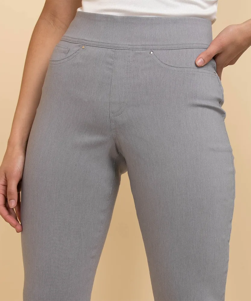 Skinny Capri Pant Microtwill (Grey)