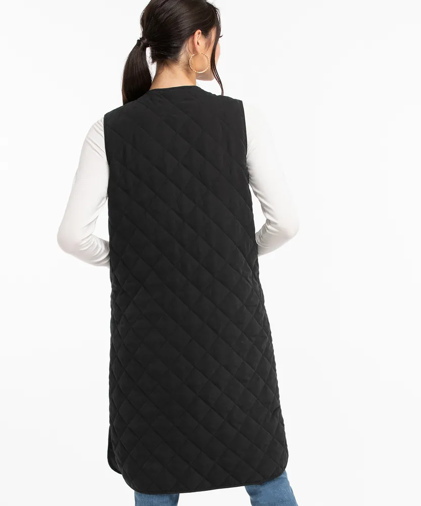 Quilted Zip Front Vest