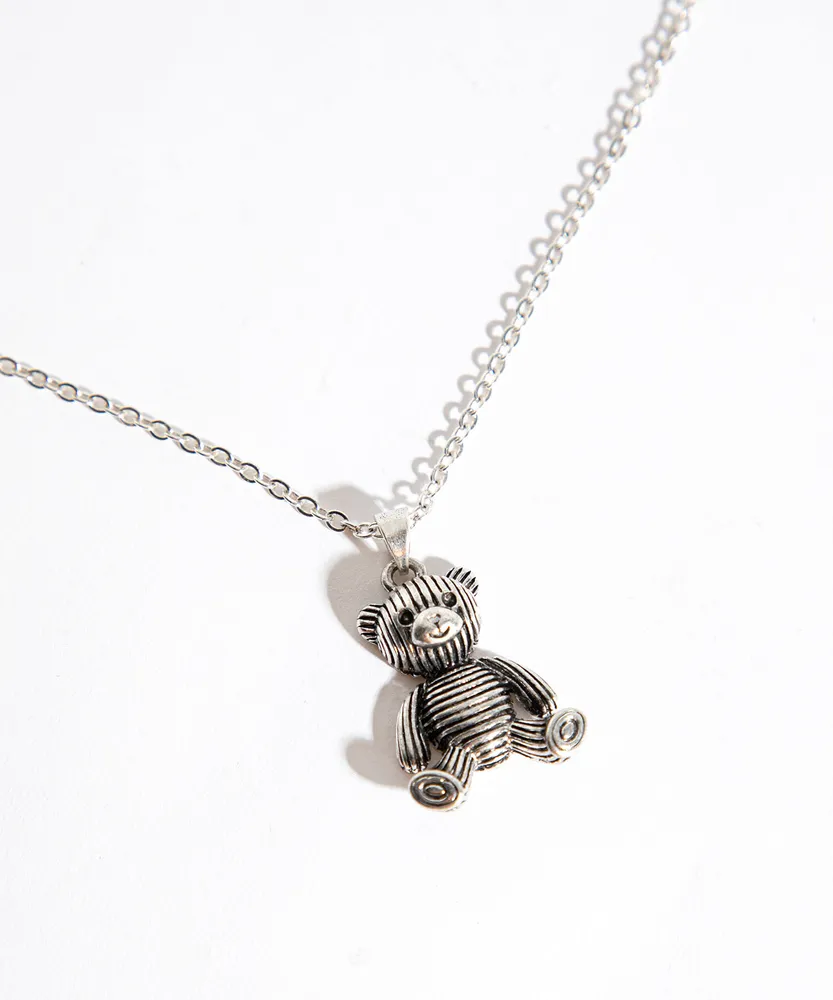 Teddy Bear Pendant Necklace