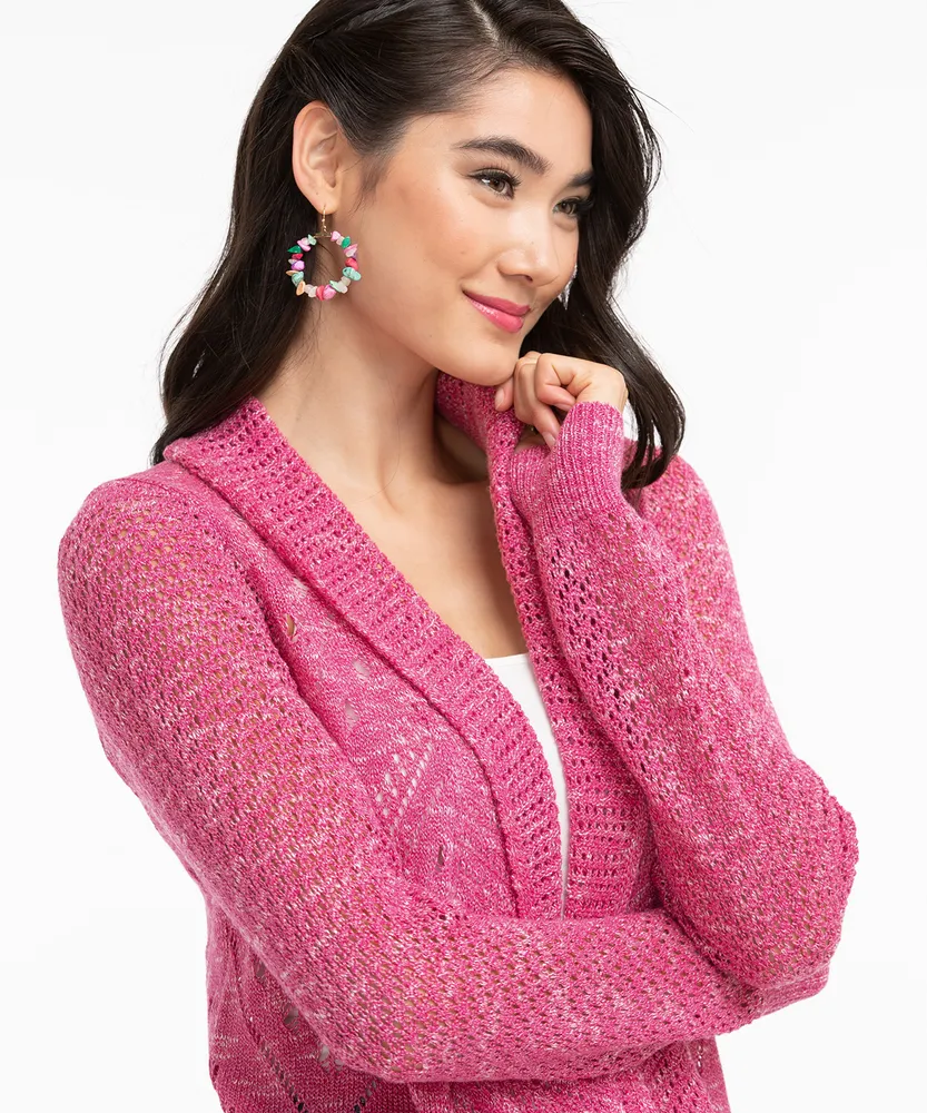 Pointelle Cocoon Cardigan