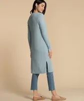 Open Ribbed Duster Cardigan