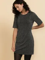 Short Sleeve Mini Dress with Back Cutout