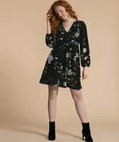 Long Sleeved Ruffled Dress