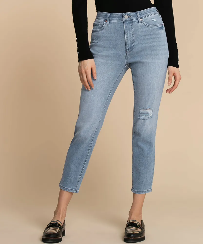 Margot Tapered Distressed Jeans