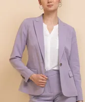 Cotton Sateen Suiting Blazer