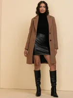 Mini Skirt Faux Leather