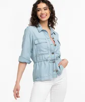 Button Front Military Jacket