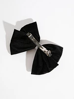 Pearl Bow Hair Clip