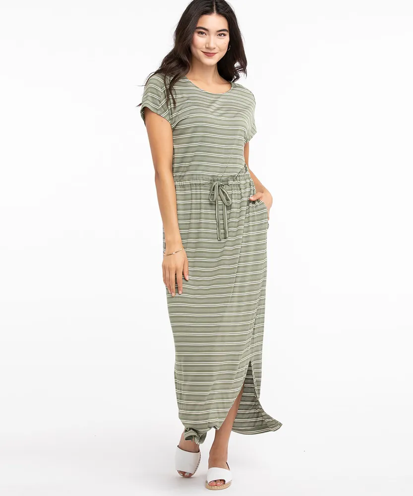 Drawstring Maxi Dress