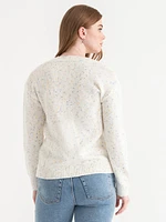 V-Neck Confetti Sweater