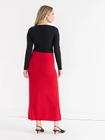 Ribbed Knit Skirt