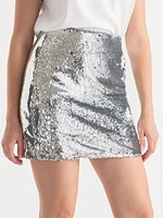 Sequin Mini Skirt