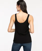 Sleeveless Button Front Sweater Top