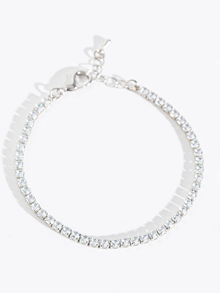 3mm Cubic Zirconia Tennis Bracelet