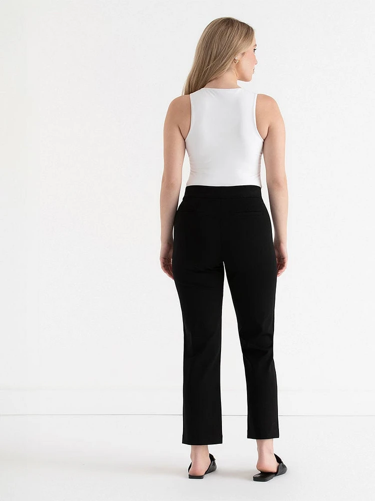 Karli Straight Ankle Pant Luxe Ponte