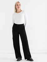 Weslee Wide Leg Crepe Pant