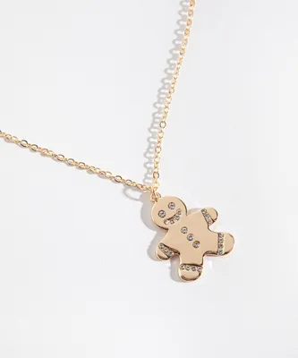 Gold Gingerbread Necklace