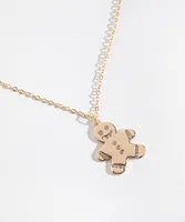 Gold Gingerbread Necklace