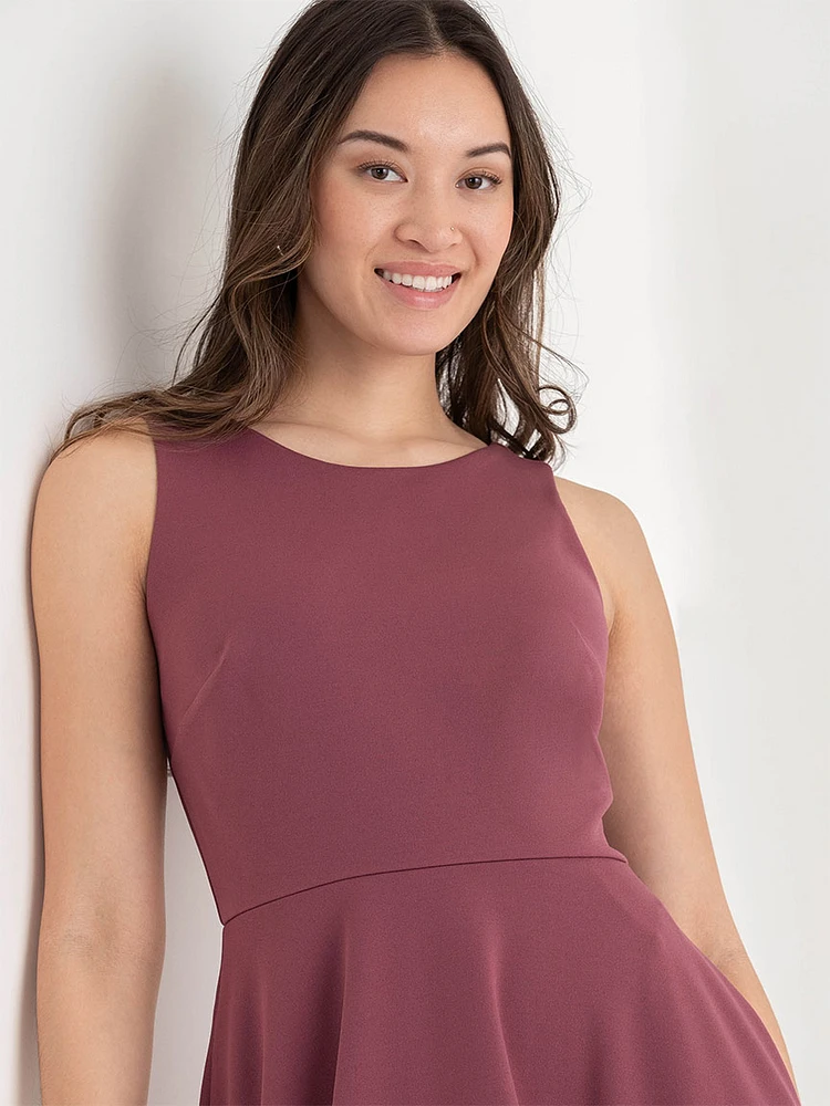 Iconic Crepe Fit 'N Flare Dress with Pockets