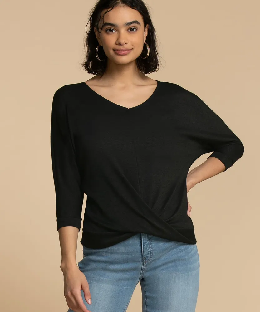 BB Collection Twist Front Knit Top