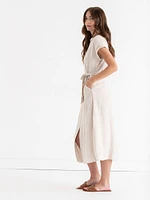 Midi Linen Shirtdress