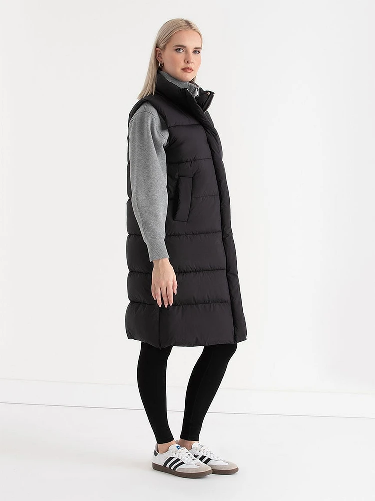 Mid Length Puffer Vest