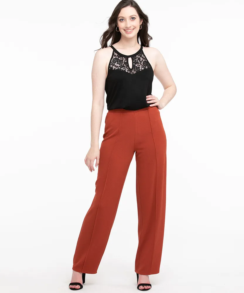 Lace Trim Halter Top