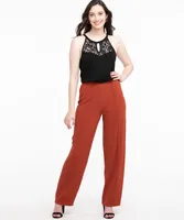 Lace Trim Halter Top